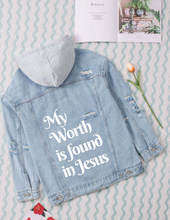 Load image into Gallery viewer, My Worth - Denim Jacket
